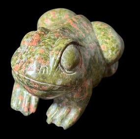Jasper Stone Carved Frog