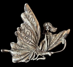 Vintage Sterling Pin/Brooch Girl of Butterfly