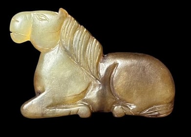 Jade Carved Horse Figure
