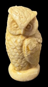Carved Composite Owl Figure