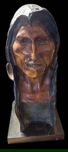 Frederic Remington Bronze Statue "Savage": Frederic Remington bronze statue titled "Savage". On a 5" wide by 1" deep marble base. Signed on back Frederic Remington and 1908. Measures 11.5" tall. For in-house shipping, select "bidder arranged".