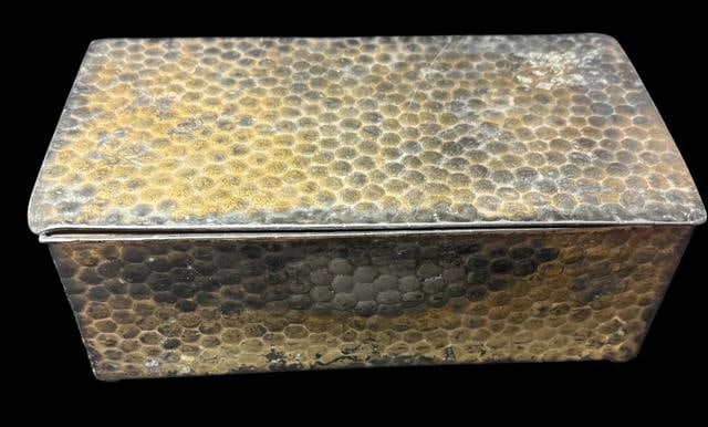 Vintage Silverplated and Wood Benson & Hedges Advertising Cigarette Box (1 of 3)