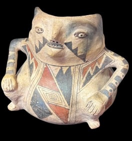 Mata Ortiz Effigy Jar Signed Juan and Reynalda Quezada