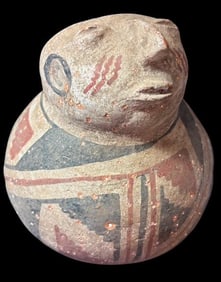 Vintage Master Potter Juan Quezada Signed Figure Effigy Jar