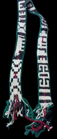 Hand Woven Dance Sash from Temuco, Chile