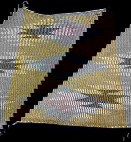 Navajo Red Mesa Woven Wall Hanging Rug