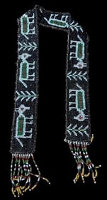 Vintage Native American Beaded Sash