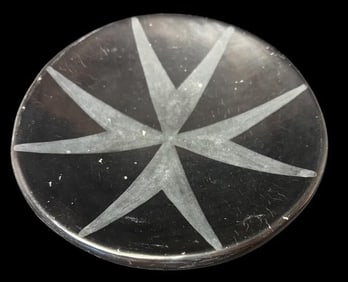 Santa Clara Pueblo Marie (Martinez) (1887-1980) Blackware Plate