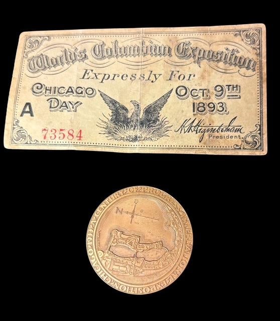 Lot of Two Advertising Expo Admission Ticket and Token Chicago (1 of 2)