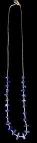 Native American Sterling and Lapis Necklace