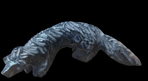 Hand Carved Stone Badger Fetish