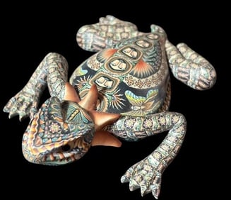 John Stuart Anderson Polymer Clay Horned Toad Lizard Figure