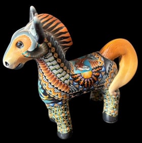 John Stuart Anderson Polymer Clay Stylized Horse Figure