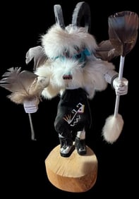 Native American Hand Carved Ram Dancer Kachina