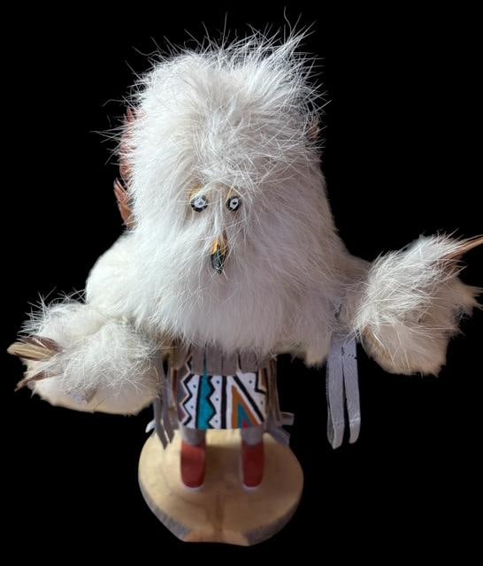 Native American Hand Carved Owl Kachina Signed LGS (1 of 3)