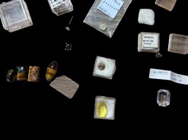 Lot of Assorted Cabochons Smoky Quartz, Opal, Tiger's Eye, Spinel