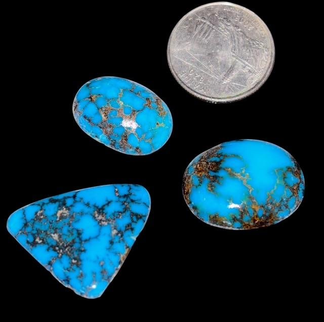 Lot of 3 Turquoise Cabs (1 of 1)