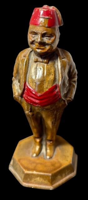 Vintage Bronze Plated Masonic Paperweight ca 1920 (1 of 3)