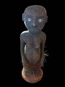 Old Hand Carved Wooden Tribal Figure