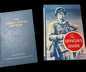 Lot of Two Officer's Books "The Officers Guide" 1957 and "The Armed Forces Officer" 1950
