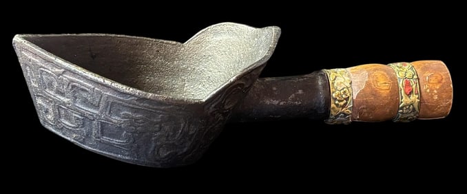 Antique Chinese Silk Iron