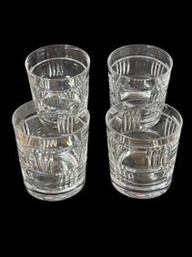 Set of Four Tiffany and Company RCR Manhattan Glass Tumblers