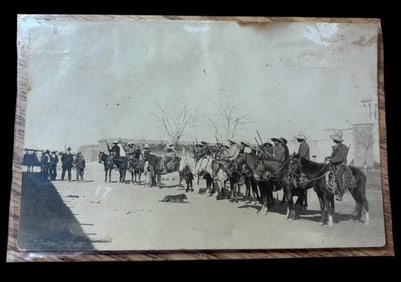 Real Photo Postcard of Pancho Villa's Army RPPC