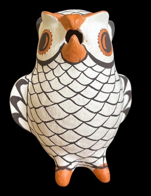 Native American Acoma Owl Figure Signed H. Antonio (1 of 5)