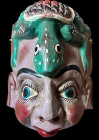 GUERRERO Mexican Hand Carved Wood Mask