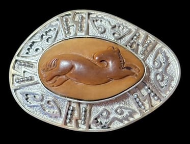 Sterling Signed Pin/Pendant Zealandia