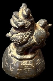 Foo Dog Figural Bronze Opium Weight