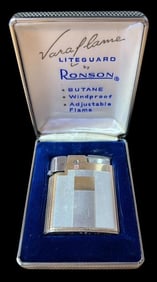 Veraflame Liteguard By Ronson Cigarette Lighter in Original Case