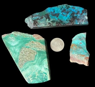 Large Malachite and Turquoise Slabs