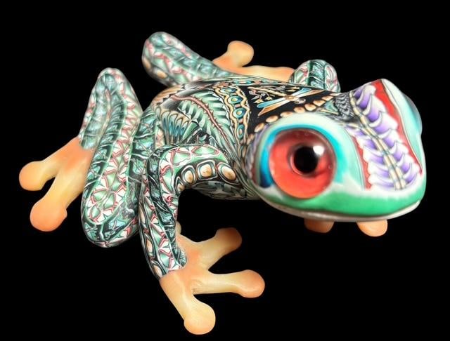 Fimo Creations by Jon Anderson Polymer Clay Frog Figure (1 of 4)