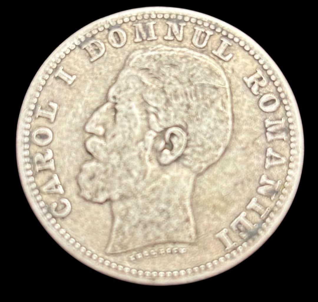 One Leu Romanian Coin 1881: One leu Romania coin. Dated 1881. For in-house shipping, select "bidder arranged". Domestic shipping $6.