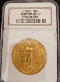 1908 Saint Gaudens Gold Coin MS-62