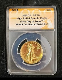 2009 Double Eagle $20 Gold Coin Proof 70