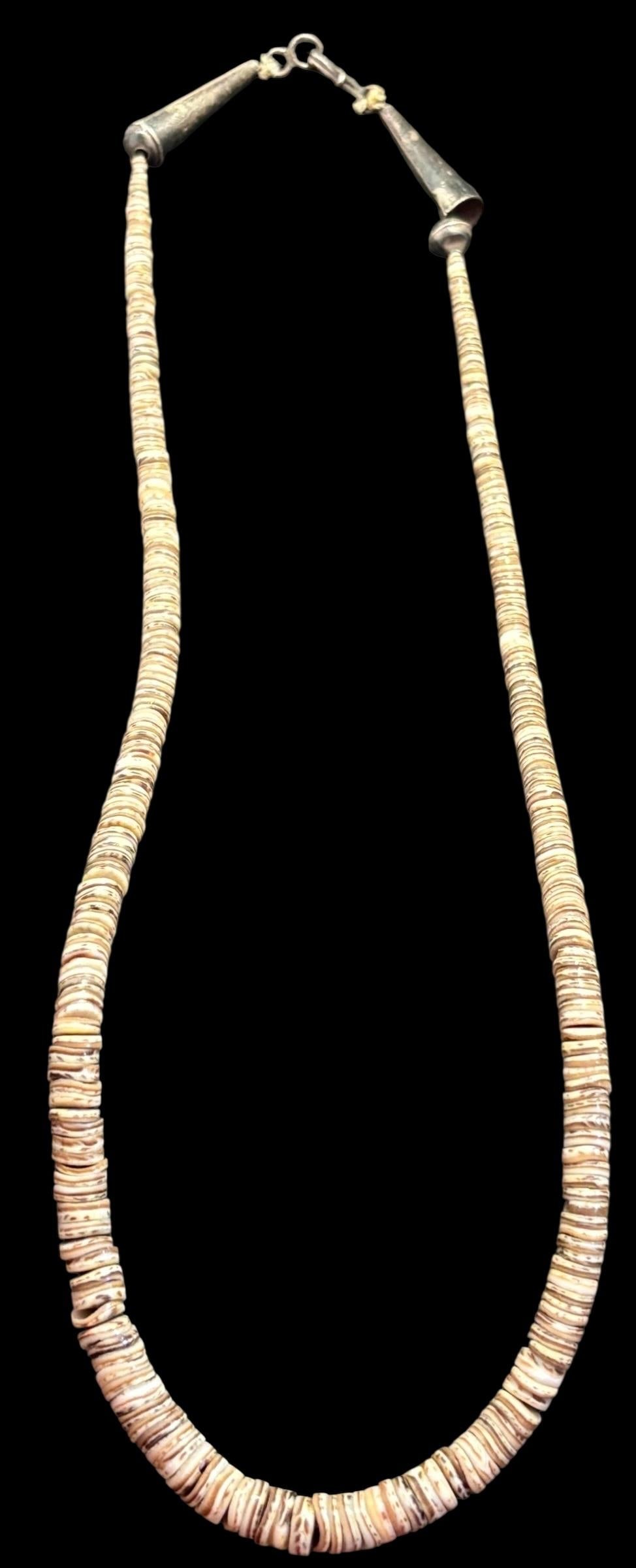 Native American Santo Domingo Shell Necklace Heishi Ca. 1950s (1 of 2)