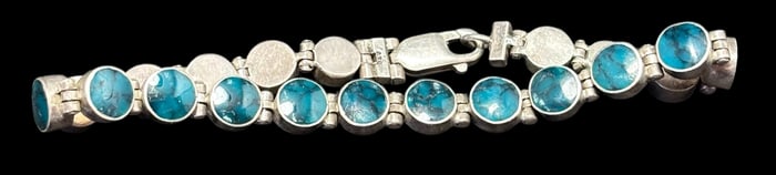 Turquoise and Sterling Bracelet