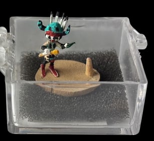 Native American Signed Miniature Thunder Dancer Kachina