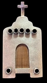 Sterling Zealandia Mission Church Pin or Pendant Carved Mammoth Bone