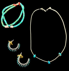 Lot of Three Native American Jewelry Pieces
