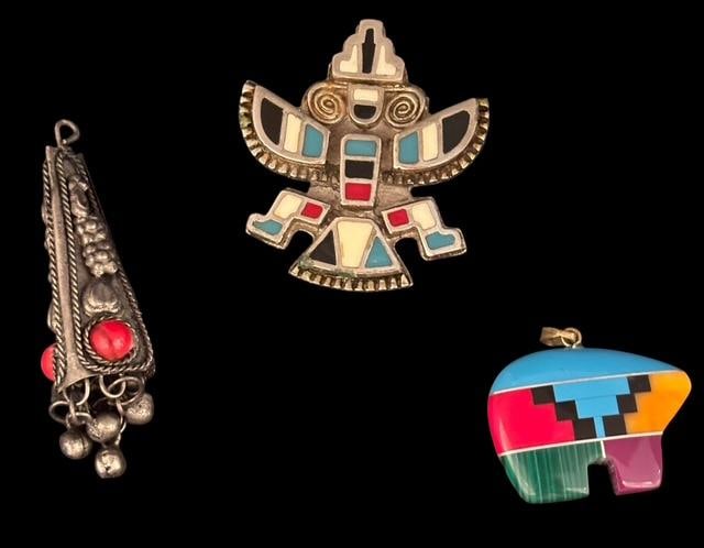 Lot of Two Pendants and One Bolo (1 of 3)