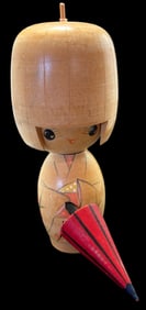 Vintage Japanese Kokeshi Wood Doll