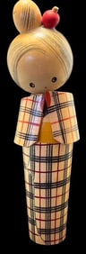 Vintage Hand Painted Japanese Kokeshi Doll