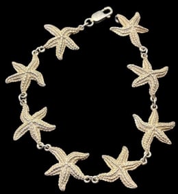 Sterling Starfish Bracelet Kabana