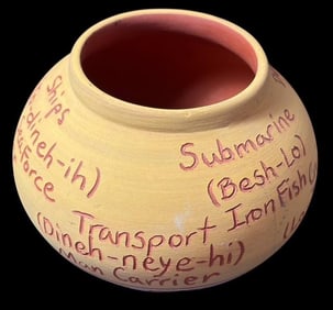 Rare and Unusual Navajo Code Talker Vase