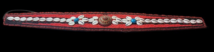 Tibetan Tribal Bead and Shell Belt