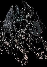 Lot of Ten Cultured Pearl Floating Necklaces