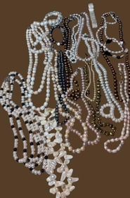 Large lot of 20 Pearl Jewelry